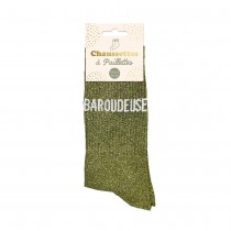 PAIRE DE CHAUSSETTES PAILLETTES BAROUDEUSE FEMME