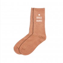 PAIRE DE CHAUSSETTES PAILLETTES DOUCE MAMIE FEMME