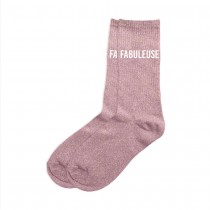 PAIRE DE CHAUSSETTES PAILLETTES FABULEUSE FEMME