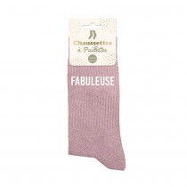 PAIRE DE CHAUSSETTES PAILLETTES FABULEUSE FEMME