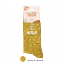 PAIRE DE CHAUSSETTES PAILLETTES JOLIE MAMAN FEMME