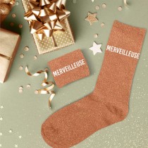 PAIRE DE CHAUSSETTES PAILLETTES MERVEILLEUSE FEMME