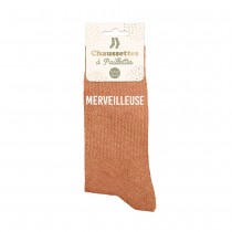 PAIRE DE CHAUSSETTES PAILLETTES MERVEILLEUSE FEMME