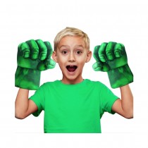 PAIRE DE GANTS BOXE POINGS MUSCLE VERT HULK ENFANT