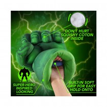 PAIRE DE GANTS BOXE POINGS MUSCLE VERT HULK ENFANT