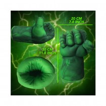 PAIRE DE GANTS BOXE POINGS MUSCLE VERT HULK ENFANT