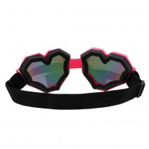 PAIRE DE LUNETTES FESTIVES CUR ROSE FLUO ADULTE