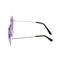 PAIRE DE LUNETTES FESTIVES HIPPIE VIOLET ADULTE