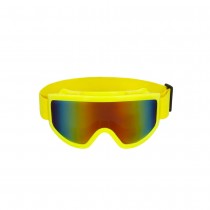 PAIRE DE LUNETTES FESTIVES SKI JAUNE FLUO ADULTE