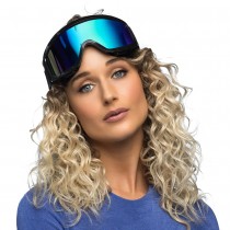 PAIRE DE LUNETTES FESTIVES SKI NOIR ADULTE