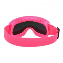 PAIRE DE LUNETTES FESTIVES SKI ROSE FLUO ADULTE