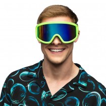 PAIRE DE LUNETTES FESTIVES SKI VERT FLUO ADULTE