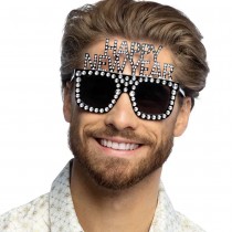 PAIRE DE LUNETTES NEW YEAR BLING-BLING NOIR ADULTE