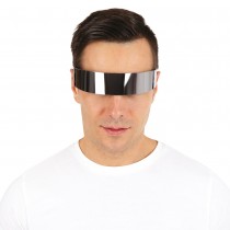 PAIRE DE LUNETTES PLASTIQUE FUTURISTE NOIR ADULTE