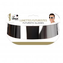 PAIRE DE LUNETTES PLASTIQUE FUTURISTE NOIR ADULTE