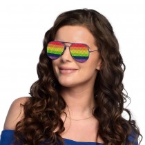 PAIRE DE LUNETTES SOLEIL ROCK ARC-EN-CIEL ADULTE