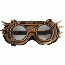 PAIRE DE LUNETTES STEAMPUNK POINTES BRONZE ADULTE