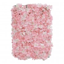 PANNEAU FLORAL HORTENSIA ARTIFICIEL 60X40CM ROSE