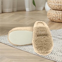 PANTOUFLES SUPER MAMIE SEMELLE CONFORT BEIGE