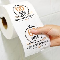 PAPIER TOILETTE HUMORISTIQUE LA SOIXANTAINE