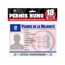 PERMIS HUMORISTIQUE SPÉCIAL 18 ANS