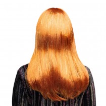 PERRUQUE CLUB CHEVEUX BOUCLÉS BRUN FEMME