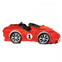 PIÑATA À CASSER SUPERCAR 41X24X16CM ROUGE