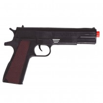 PISTOLET SEMI-AUTOMATIQUE PLASTIQUE 29CM NOIR