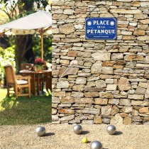 PLAQUE MÉTAL PLACE DE LA PÉTANQUE