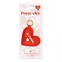 PORTE-CLEFS CUR JE T\'AIME ROUGE