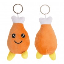 PORTE-CLEFS MÉTAL PELUCHE FAST FOOD 10CM