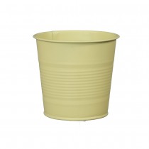 POT DE FLEURS ZINC 10CM JAUNE