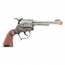 REVOLVER PLASTIQUE COW-BOY GÂCHETTE FIXE 25CM