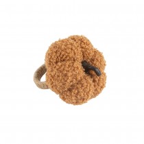 ROND DE SERVIETTE CITROUILLE TISSU JUTE 8CM CAMEL