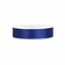 RUBAN SATIN DOUBLE FACE 12MMX25M BLEU MARINE