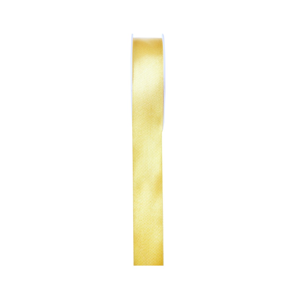 Ruban personnalisé jaune or Satin - 10 Mètres