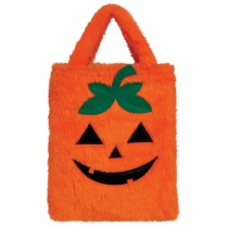 SAC BONBONS PELUCHE CITROUILLE 19X23CM ORANGE