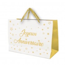 SAC CADEAU 30X25CM OR