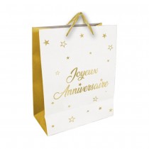 SAC CADEAU 30X40CM OR