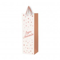 SAC CADEAU POUR BOUTEILLE ROSE GOLD