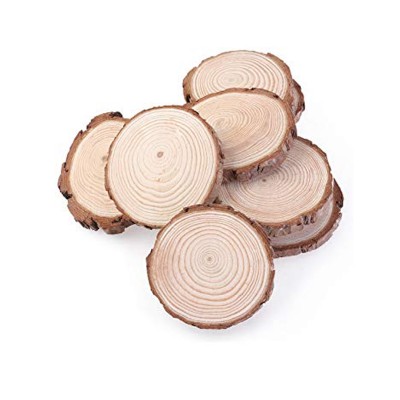 Rondin de Bois Deco 4 Pcs 16-18 CM - Tranches de Bois Naturel Convient pour  Decoration Noel Bois, Marque Place Mariage. : : Cuisine et Maison