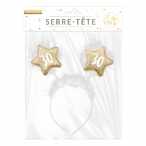 SERRE-TÊTE ANNIVERSAIRE 30AINE ROSE GOLD