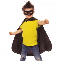 SET SUPER-HÉROS NOIR ENFANT