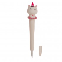 STYLO BILLE ANTI-STRESS LICORNE SEREINE 19CM