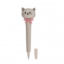 STYLO BILLE FANTAISIE TÊTE ANTI-STRESS ANIMAL 19CM