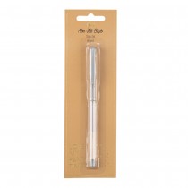 STYLO GEL POINTE FINE 15X1.3CM 42ML ARGENT