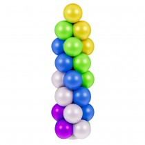 SUPPORTS COLONNE 65 BALLONS AVEC BASE 1.65M BLANC