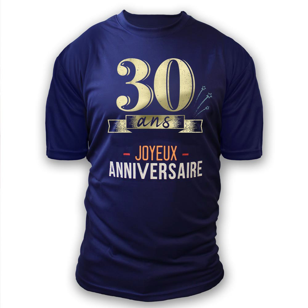 T-shirt anniversaire 30 ans femme - Ambiance-party