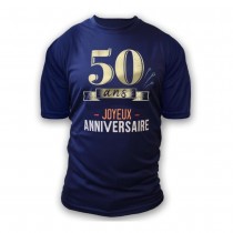 T-SHIRT À DÉDICACER 50ANS ANNIVERSAIRE HOMME XL