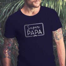 T-SHIRT COTON SUPER PAPA ADULTE